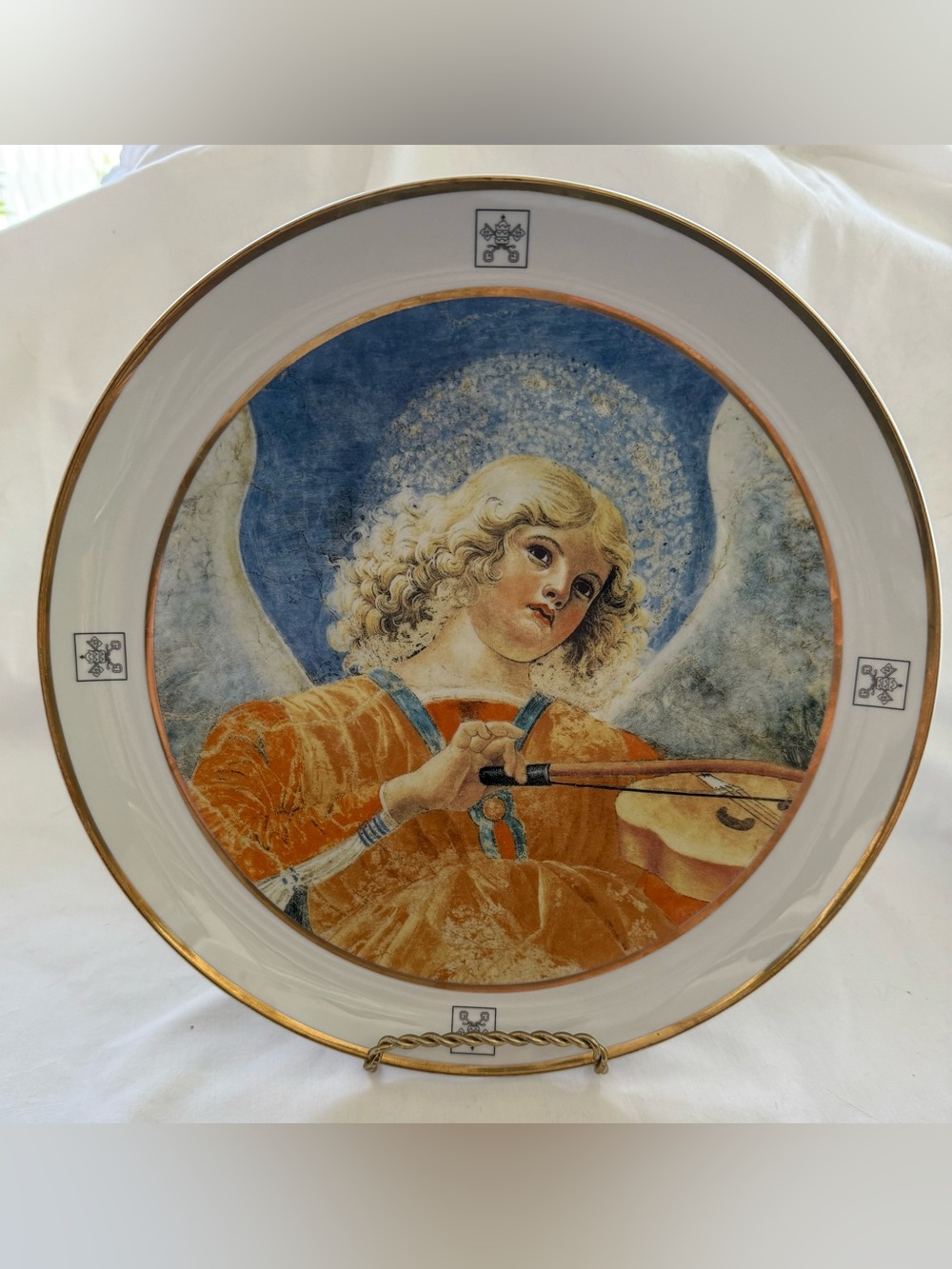 Vatican Museums Italian Porcelain Plate Melozzo da Forli Angel